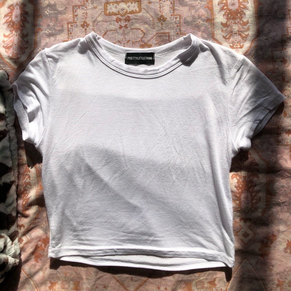 PLT white crop top